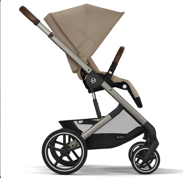 Дитяча коляска 2в1 Cybex Balios S Lux 2025 всесезонна з великими колесами, телескопічною ручкою та кошиком до 10 кг Almond Beige Balios_S_Lux_25 фото