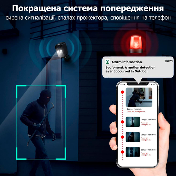Smart Wi-Fi камера відеоспостереження 2K вулична автономна камера на сонячній батареї з датчиком руху та нічним баченням SW-20  SW-20 фото