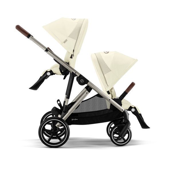 Дитяча коляска Cybex Gazelle S прогулянкова всесезонна з великими колесами, посиленою амортизацією та кошиком до 23 кг Seashell Beige Cybex_Gazelle_S_Seashell_Beige фото