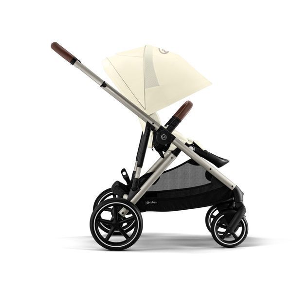 Дитяча коляска Cybex Gazelle S прогулянкова всесезонна з великими колесами, посиленою амортизацією та кошиком до 23 кг Seashell Beige Cybex_Gazelle_S_Seashell_Beige фото