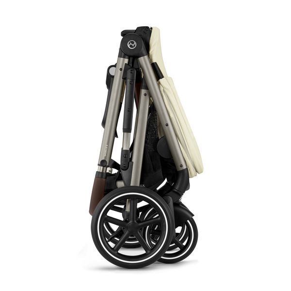 Дитяча коляска Cybex Gazelle S прогулянкова всесезонна з великими колесами, посиленою амортизацією та кошиком до 23 кг Seashell Beige Cybex_Gazelle_S_Seashell_Beige фото