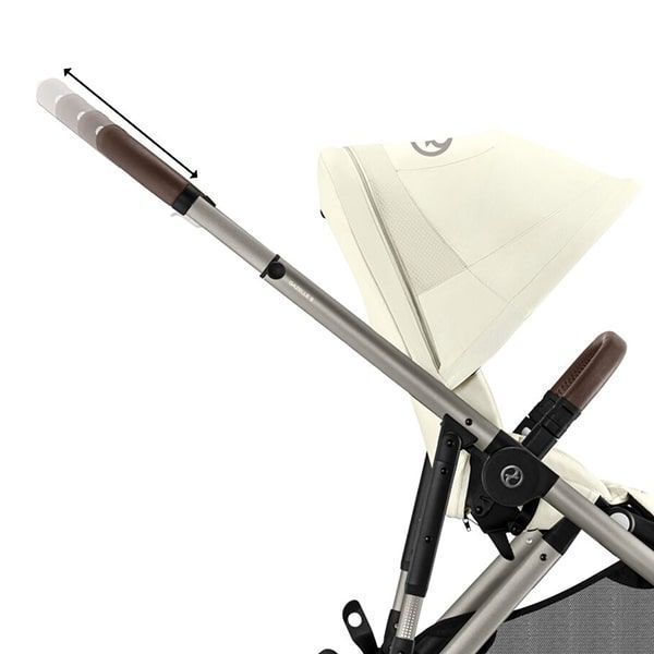 Дитяча коляска Cybex Gazelle S прогулянкова всесезонна з великими колесами, посиленою амортизацією та кошиком до 23 кг Seashell Beige Cybex_Gazelle_S_Seashell_Beige фото
