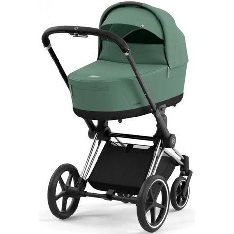 Дитяча коляска 2в1 Cybex Priam всесезонна з EVA-колесами, повною амортизацією, реверсивним сидінням та складанням однією рукою Leaf Green Cybex_Priam_Leaf_Green фото