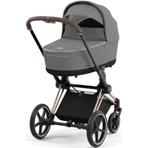 Дитяча коляска 2в1 Cybex Priam всесезонна з EVA-колесами, повною амортизацією, реверсивним сидінням та складанням однією рукою Mirage Grey Cybex_Priam_Mirage_Grey фото