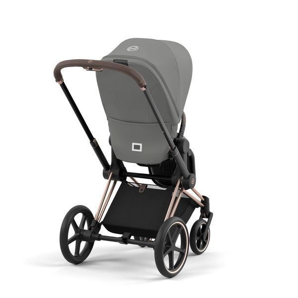 Дитяча коляска 2в1 Cybex Priam всесезонна з EVA-колесами, повною амортизацією, реверсивним сидінням та складанням однією рукою Mirage Grey Cybex_Priam_Mirage_Grey фото