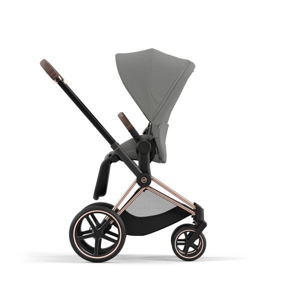 Дитяча коляска 2в1 Cybex Priam всесезонна з EVA-колесами, повною амортизацією, реверсивним сидінням та складанням однією рукою Mirage Grey Cybex_Priam_Mirage_Grey фото