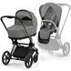Дитяча коляска 2в1 Cybex Priam всесезонна з EVA-колесами, повною амортизацією, реверсивним сидінням та складанням однією рукою Mirage Grey Cybex_Priam_Mirage_Grey фото 13