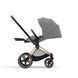 Дитяча коляска 2в1 Cybex Priam всесезонна з EVA-колесами, повною амортизацією, реверсивним сидінням та складанням однією рукою Mirage Grey Cybex_Priam_Mirage_Grey фото 3